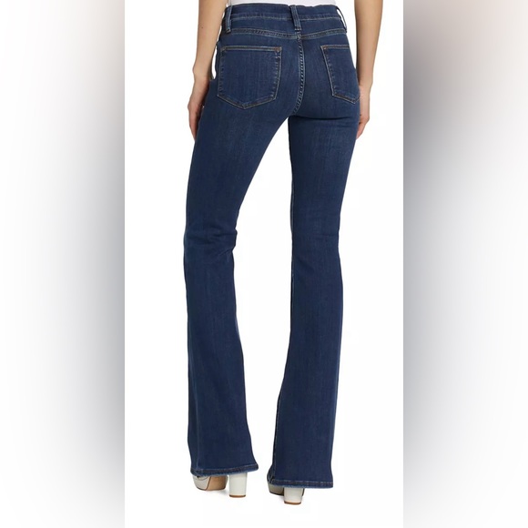 Frame NWT Le High Flare high rise button fly flare leg jeans Size 27 - Picture 5 of 15